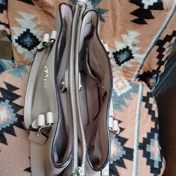 Coach Beige "Sage" Leather Carry All Satchel - Picture 5 of 14